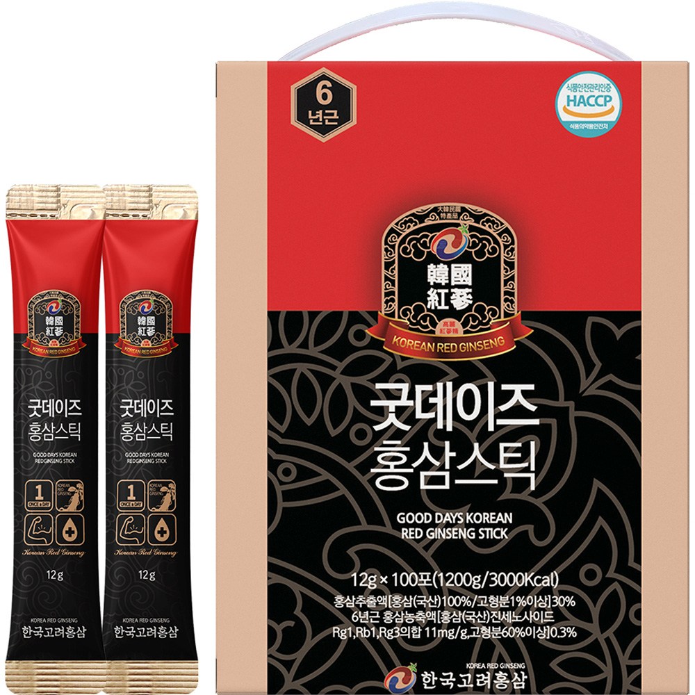 韓国高麗紅参グッドデイズ紅参スティック100p
