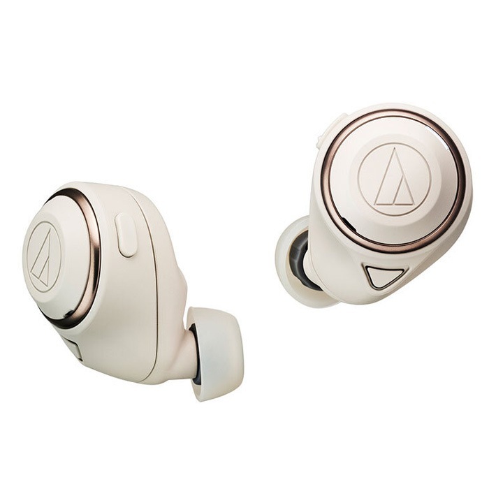 完全ワイヤレスイヤホン ATH-CKS50TW-BG ベージュ ノイズキャンセリング機能搭載