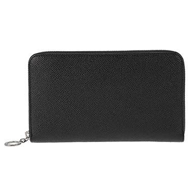 ブルガリ BVLGARI / ZIP AROUND BULGARI SAFFIANO 長札入財布 #36933 NERO新春初売り大特価中!