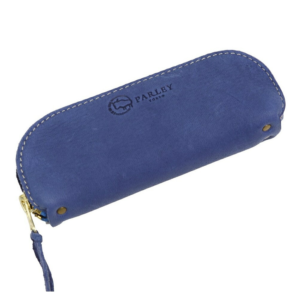 PARLEY（パーリィー） エルク 天然鹿革 メガネ&ペンケース ネイビー NV FE-05
