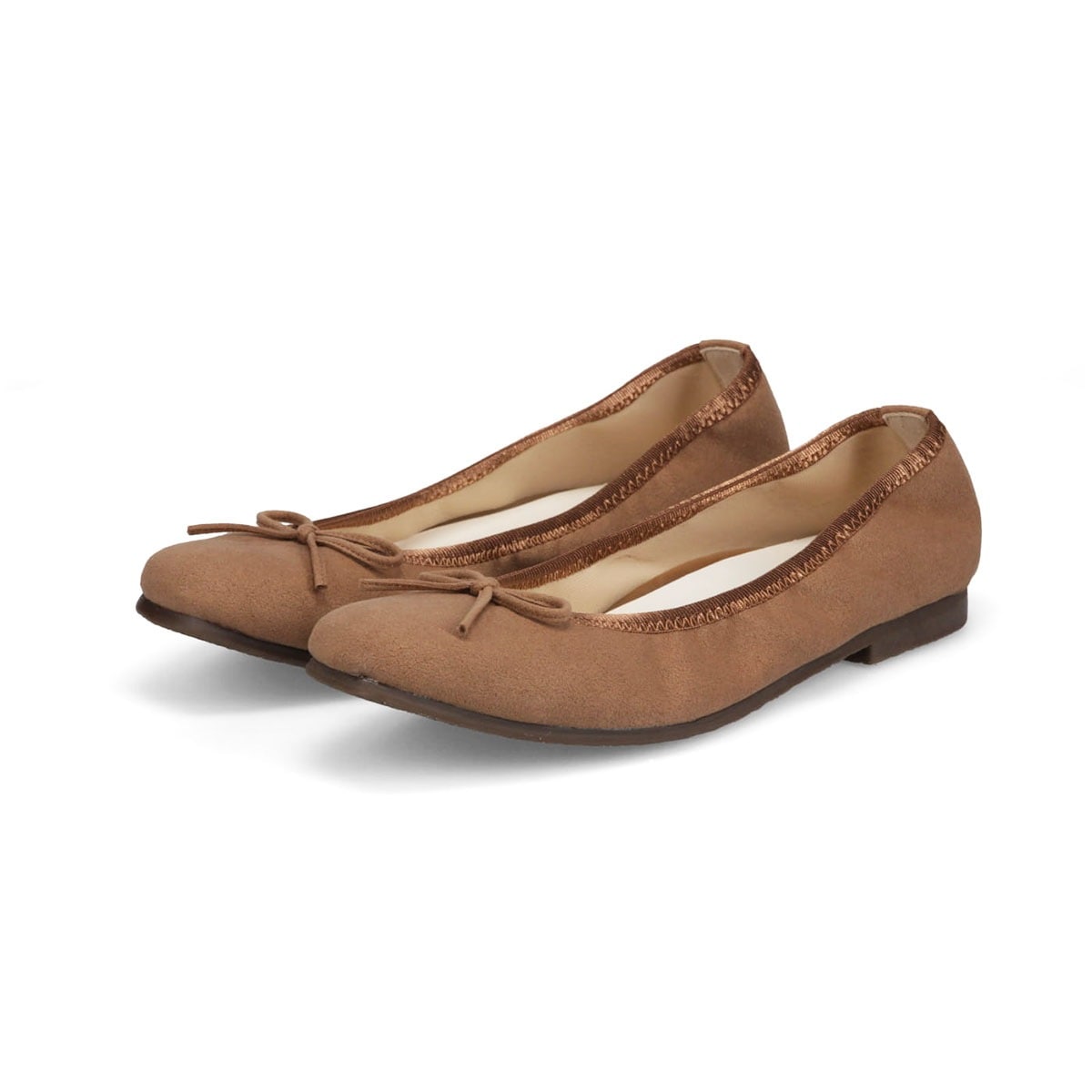 日本製 パンプス 痛くない 柔らかい ローヒール 歩きやすい フラットシューズ バレエシューズ コンフォート スクエアトゥ リボン シャーリング 婦人靴 45251