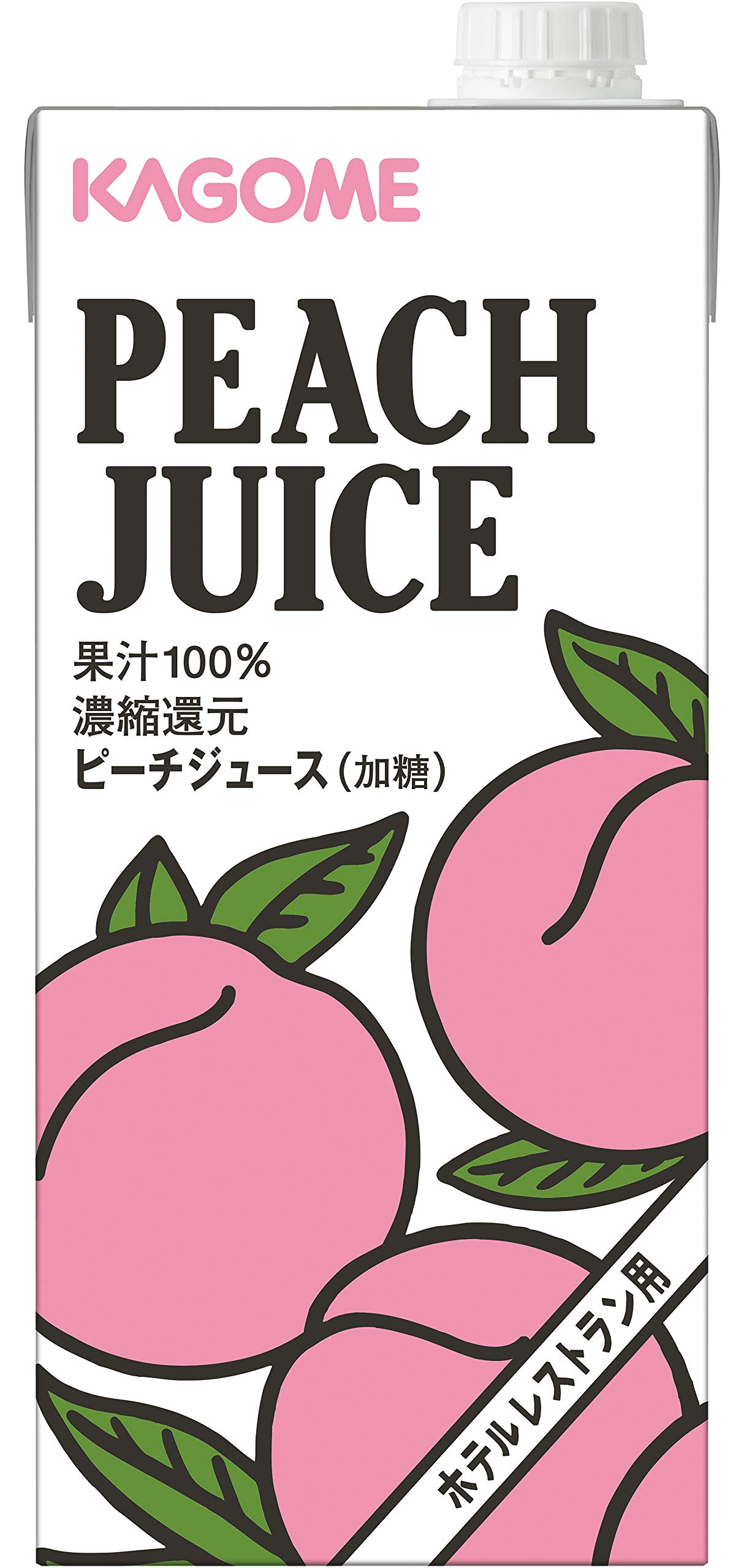 カゴメ ピーチジュース ホテル レストラン用 1L 1000ml 6本 業務用 5,209円