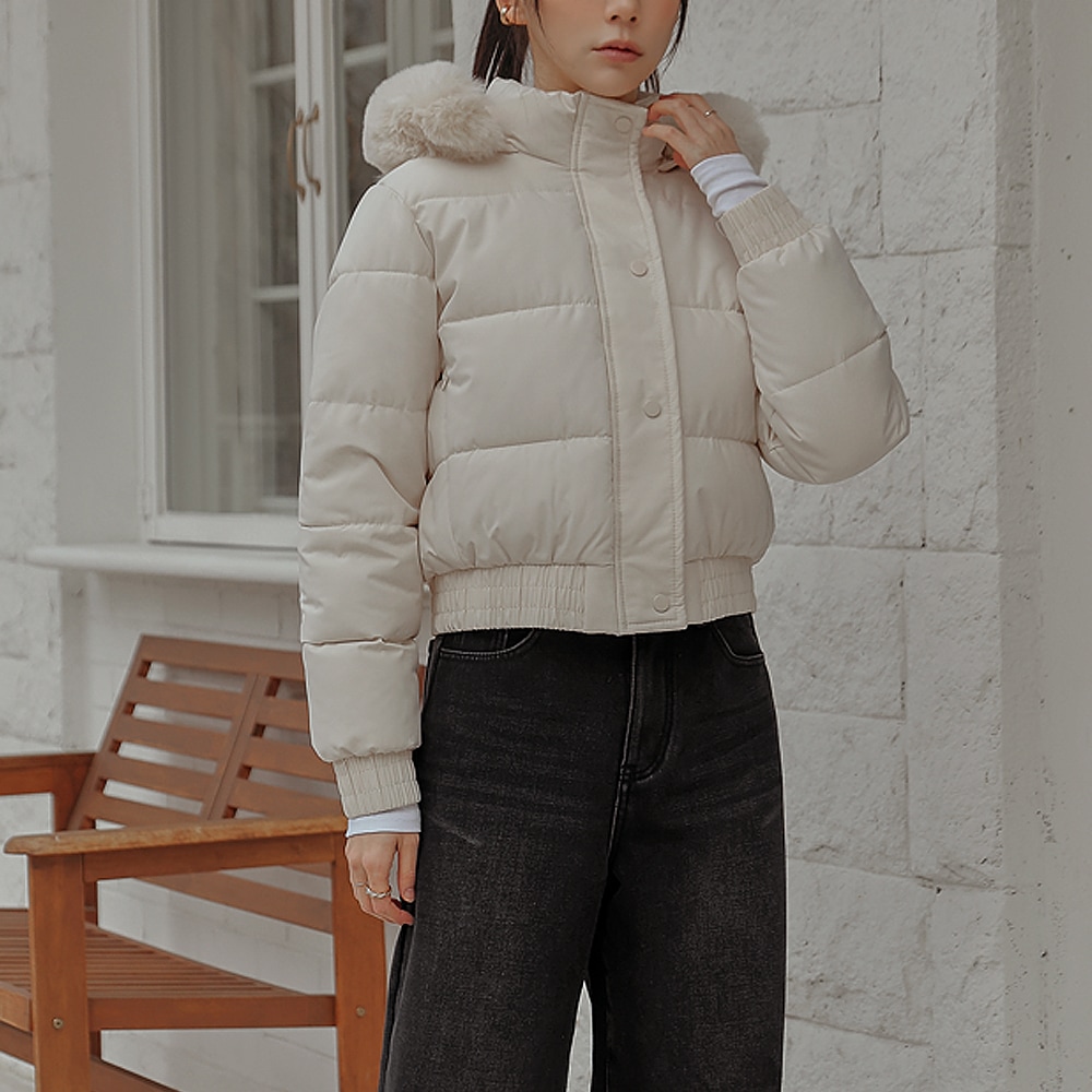 モビントパーライニングクロップフードパディング