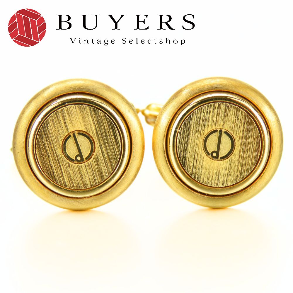 中古 カフス メタル ゴールド メッキ スーツ アクセサリー メンズ 男性