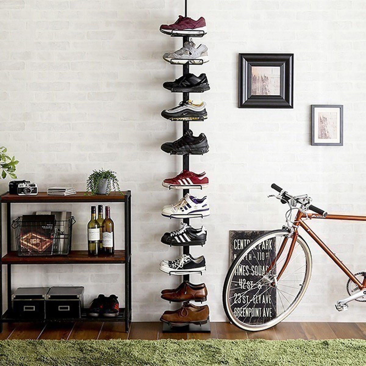 ディスプレイ 突っ張りシューズラック