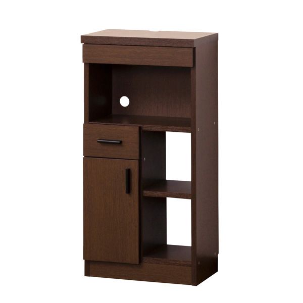 NEWルーター収納 約幅40cm ブラウン 完成品