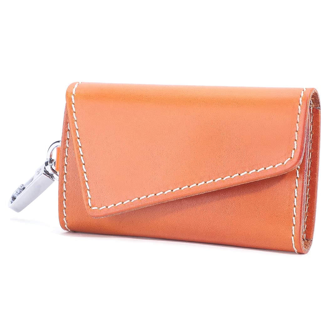 [Alice &amp Elmer] キーケース メンズ 本革 栃木レザー 6連フック カード入れ