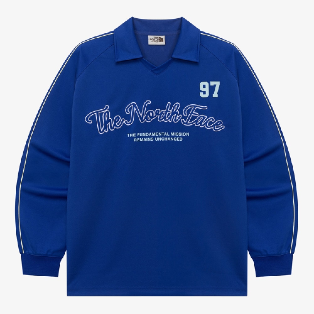 ザ・ノース・フェイス NT7TR04M ホワイトレーベル TNF クルーカラーロングスリーブ Tシャツ_ブルー