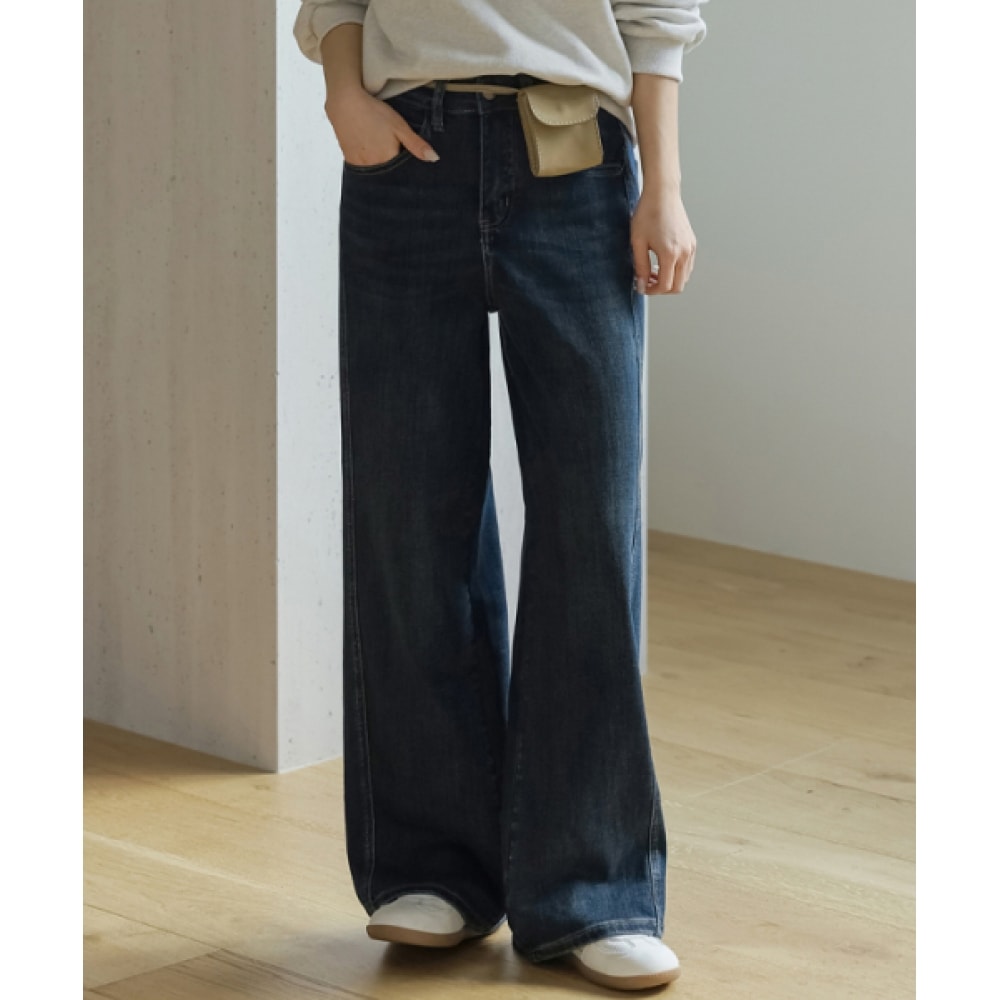 FRENCHCHIC カットライト ワイド 絶可デニムパンツ（ストレッチver.）