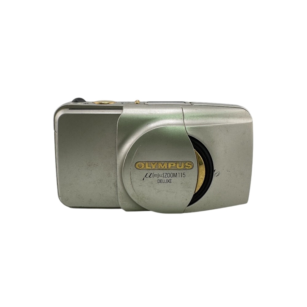 μ (mju) Zoom 115 DELUX コンパクトフィルムカメラ オリンパス プラスチック フィルムカメラ シルバー ユニセックス