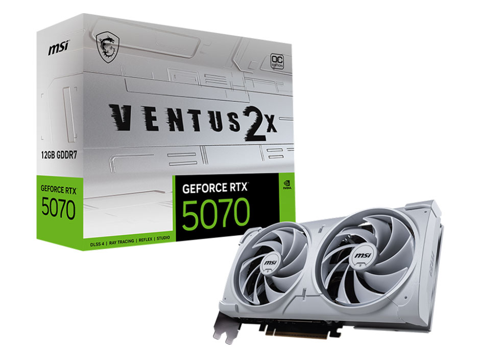 GeForce RTX 5070 12G VENTUS 2X OC WHITE [PCIExp 12GB]　即納　カード決済OK
