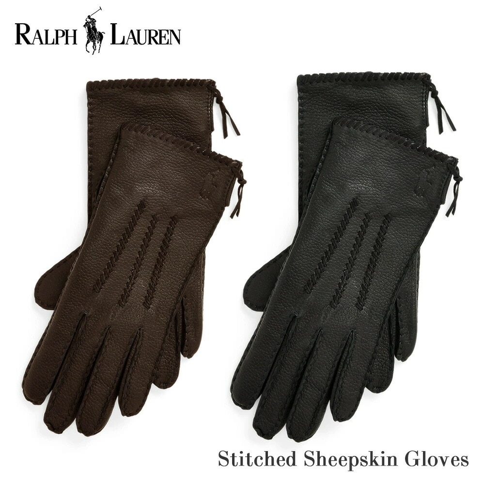 【2024年 秋冬 新作入荷】レディース ステッチド スエード グローブ WG0057 手袋 女性 シープスキン 羊革 革 ブラック ブラウン プレゼント ギフト