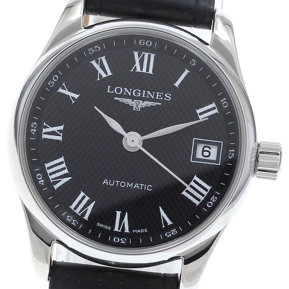 ロンジン LONGINES L2.128.4 マスターコレクション デイト 自動巻き レディース 極美品 保証書付き_922684【中古】