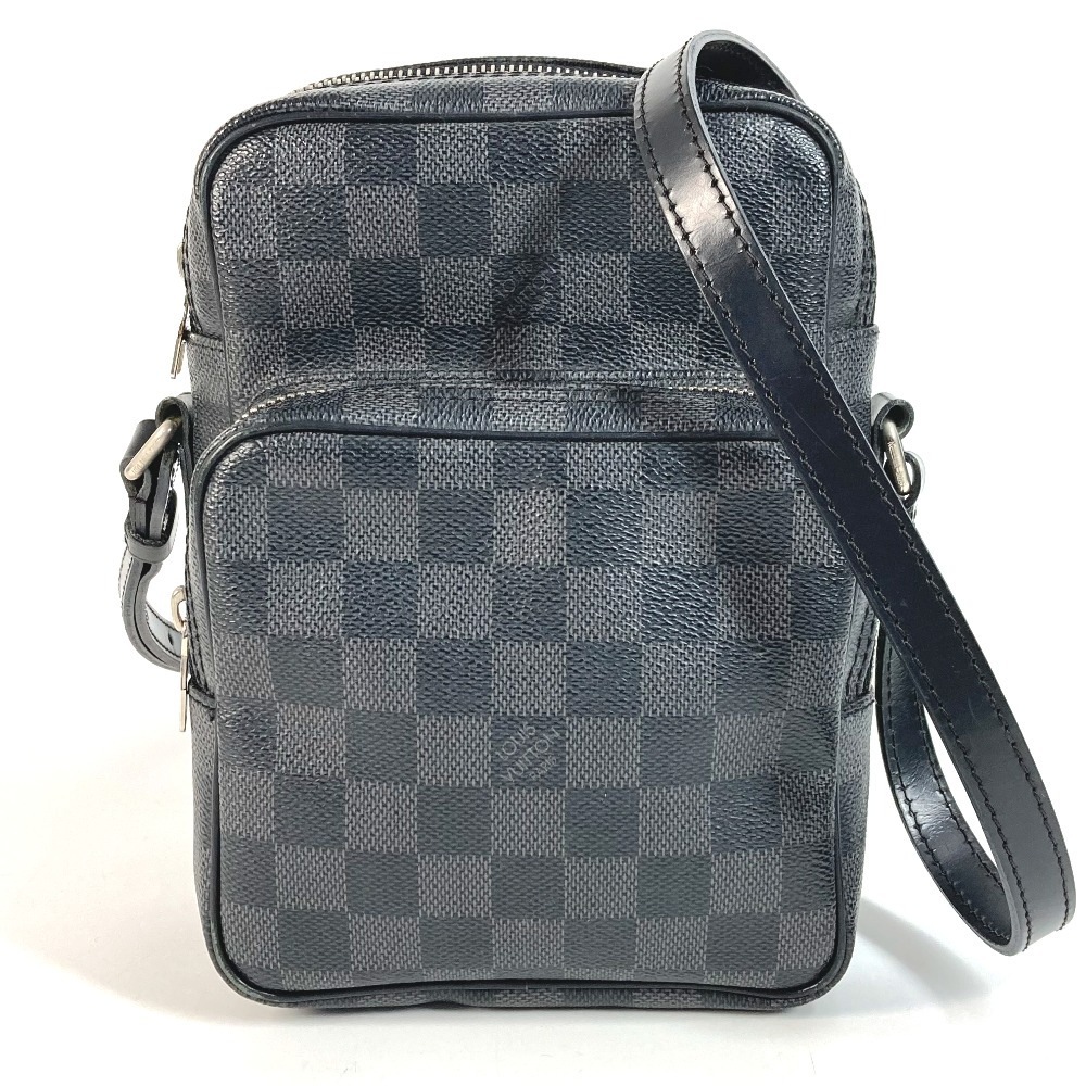 ショルダーバッグ N41446 レム ダミエグラフィット カバン 斜め掛け ポシェット ダミエグラフィットキャンバス ブラック