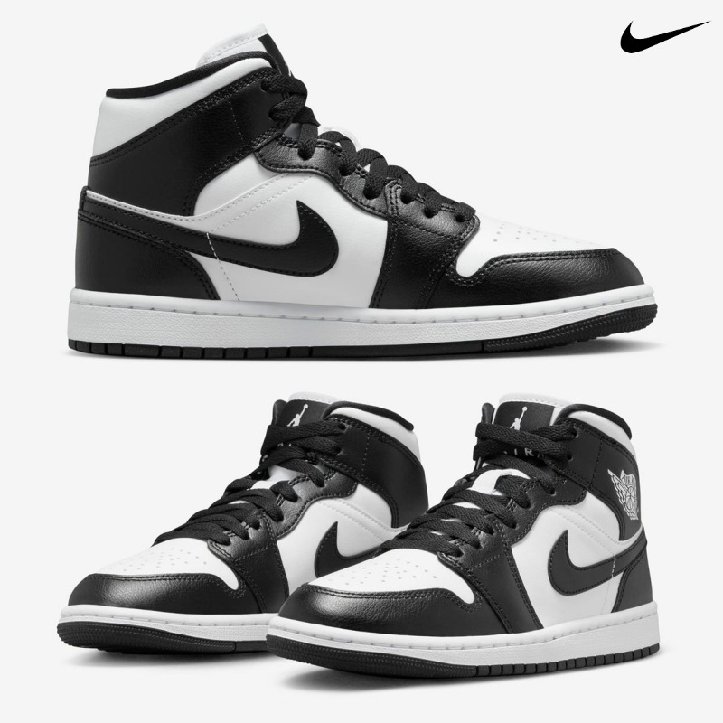 [NIKE] ナイキ スニーカー エア ジョーダン 1 MID ウィメンズシューズ / BLACK