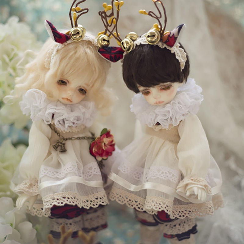 BJDドール用衣装セット クリスマス 聖小鹿 男の子/女の子通用 YOSDサイズ人形用