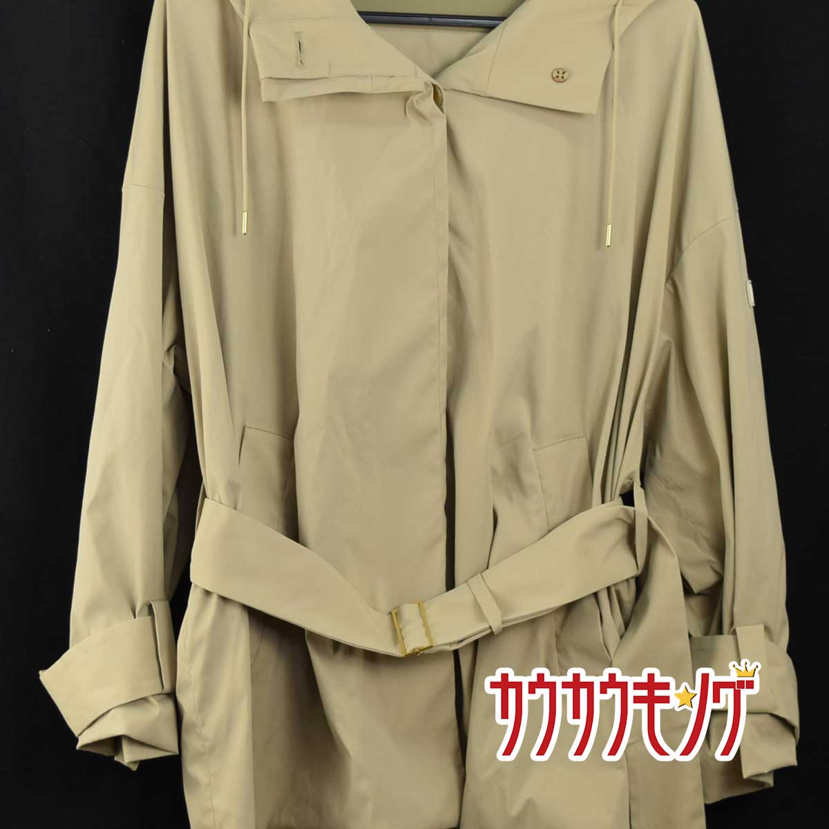 【中古】タトラス ナイロンフーディショートコート サイズ05 2018SS LTK18S4137 レディース TATRAS Col. SAND
