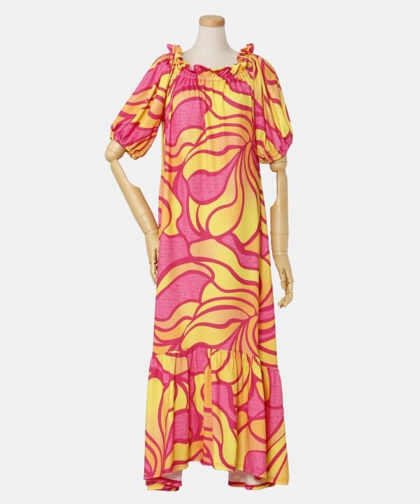 ネオンハイビボリュームスリーブドレス 8,085円