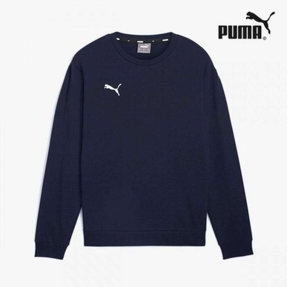 プーマガレリアプーマカジュアルクルーネック長袖スウェットシャツネイビー 65859206