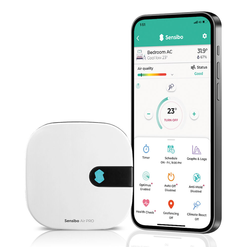 Sensibo Air PRO スマート AC コントローラー（空気品質モニタリング機能付き） （関税はお客様のご負担となります）