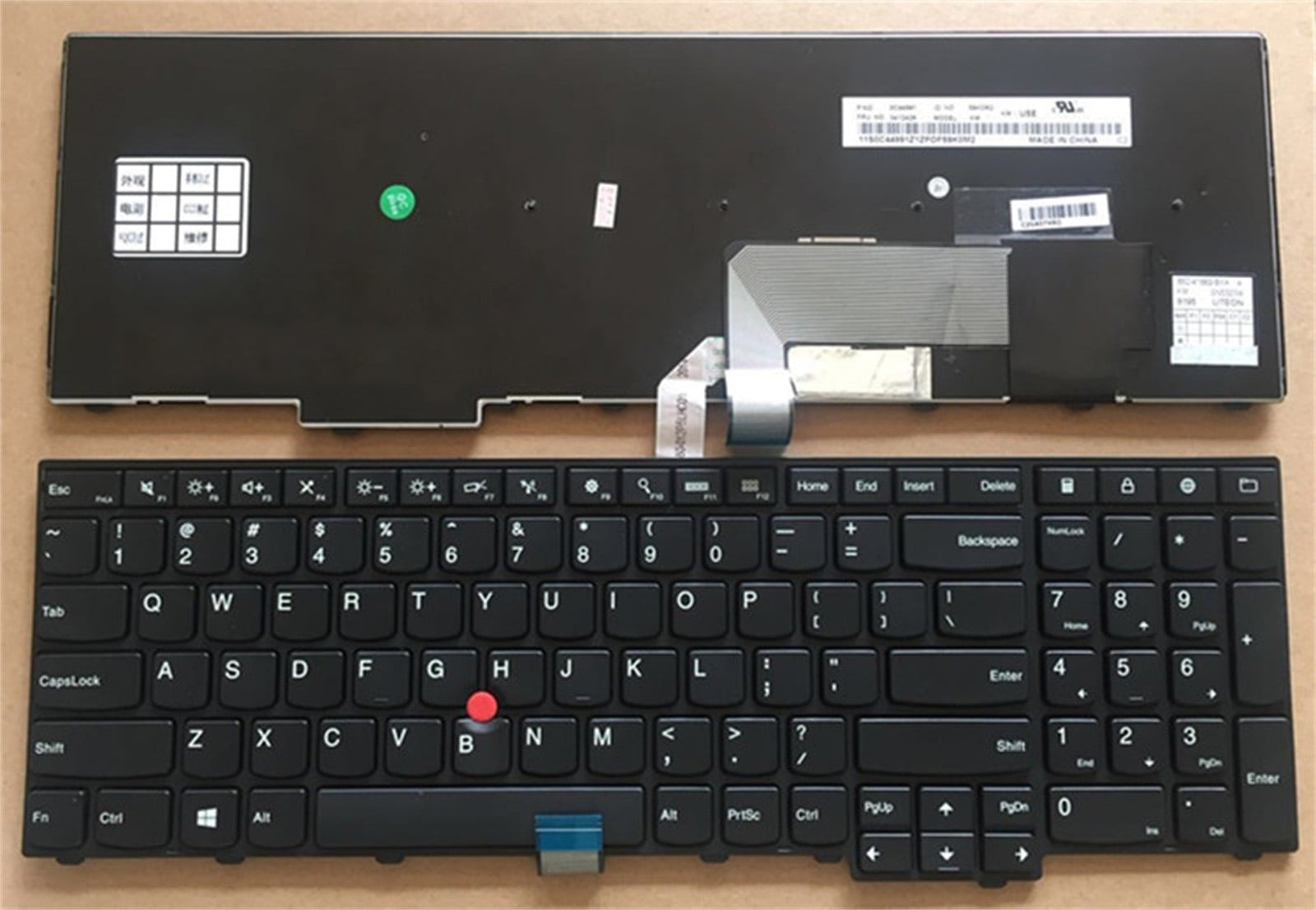 ノートパソコンキーボード IBM E531 W540 E540 T540P L540 対応 LENOVO ノートとの互換性あり ノート修理交換用英語キーボード