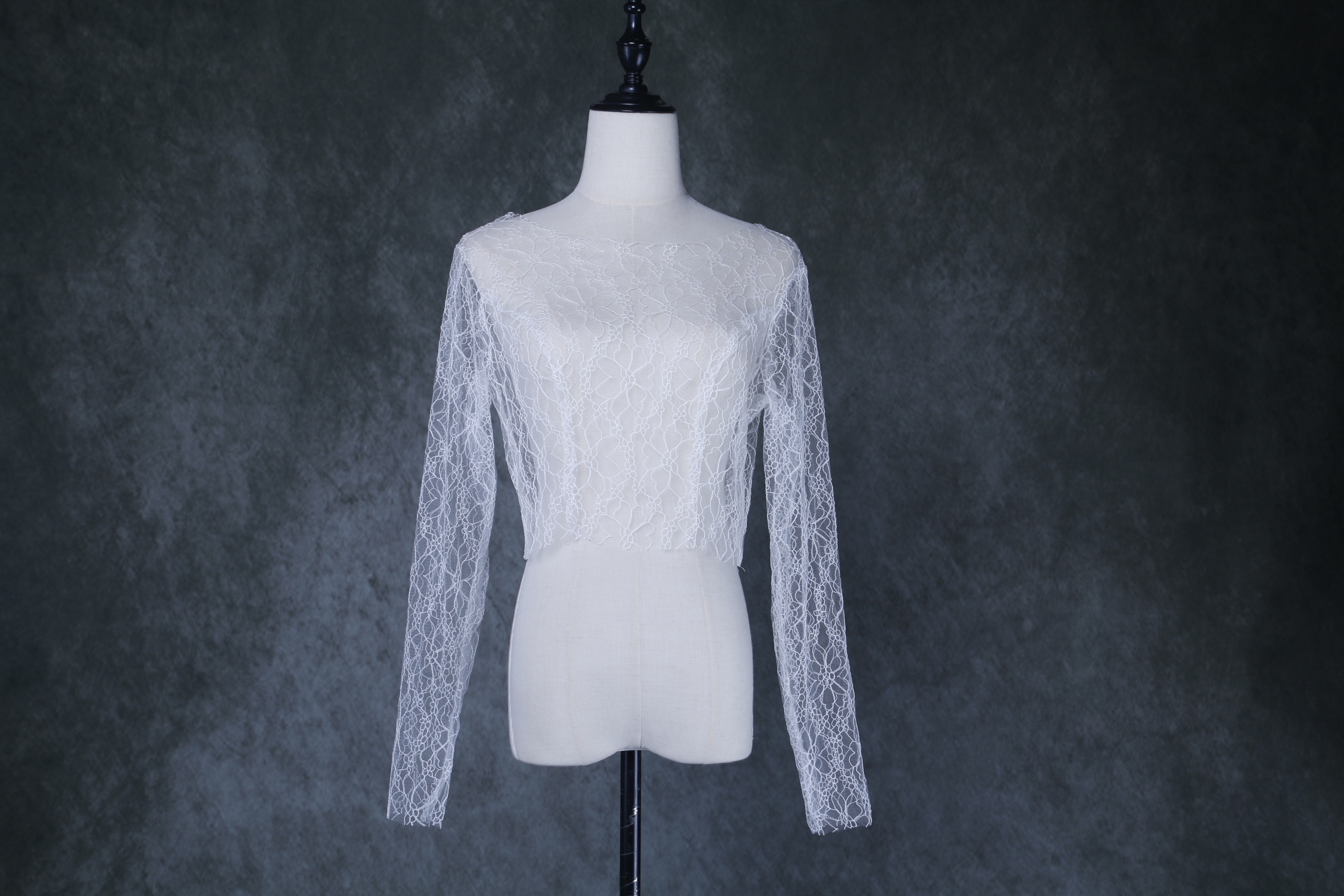 トップス エレガントレース ボレロ ロングスリーブ 花嫁/ウェディングドレス