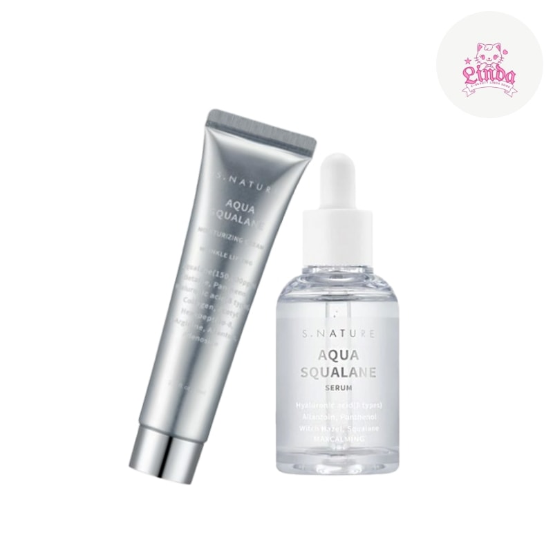 【水分の天才SET】アクア スクワランセラム 50ml +アクアスクワラン水分クリーム60ml