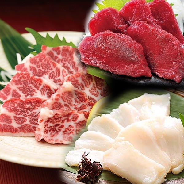 350g 馬刺し3種食べ比べセット(タレ付き) 馬肉 馬 馬刺し トロ 霜降り 赤身 たてがみ コウネ 肉 刺身 旨醬油タレ たれ 国産 国内産 日本産 冷凍