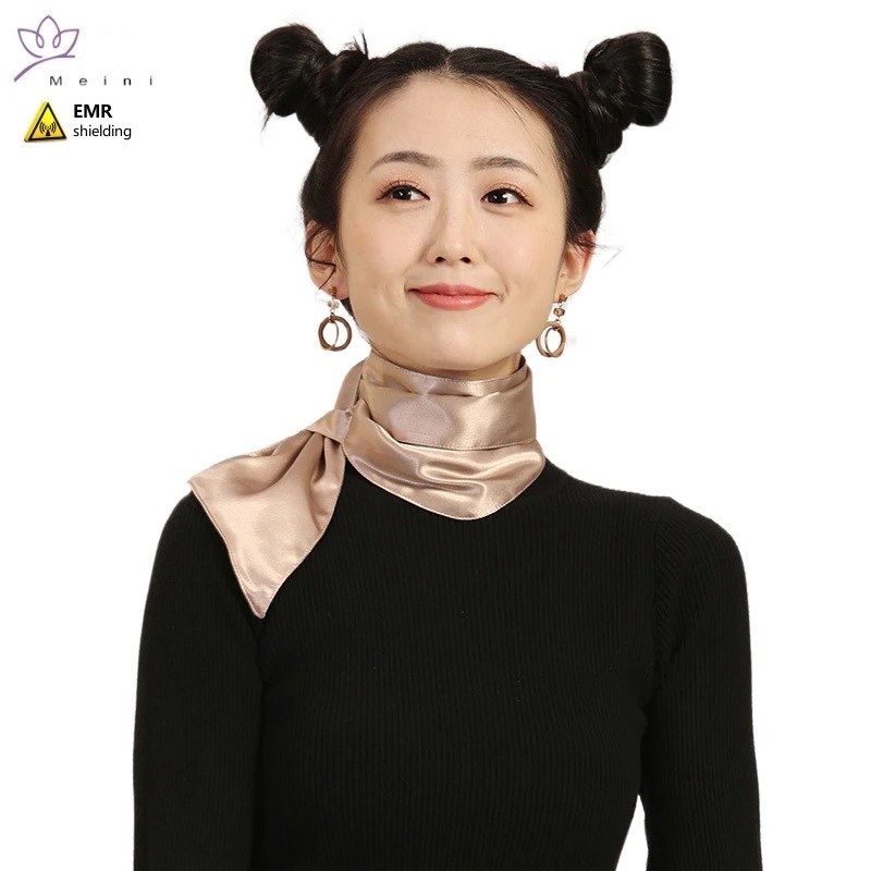 電磁放射保護スカーフ充電保護シルバーファイバーemrシールド本物