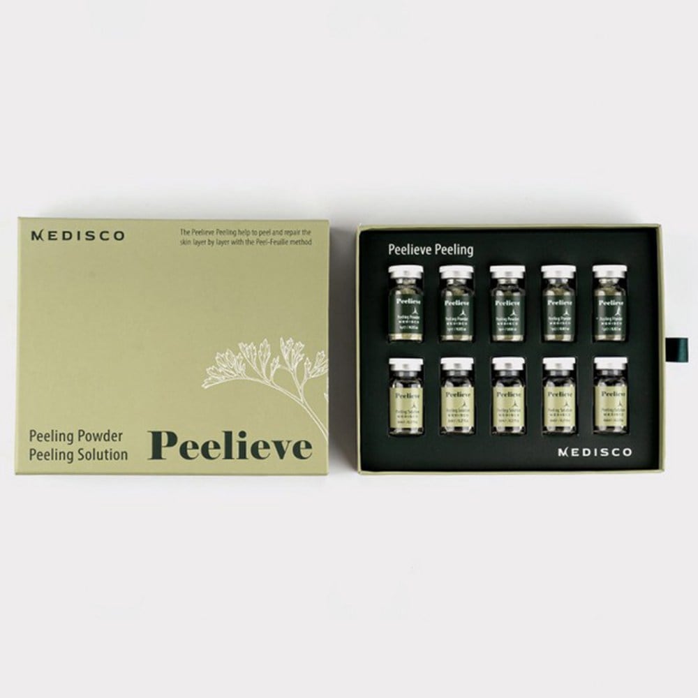 メディスコハーブピーリング海藻顔面角質除去パウダー1g+ソリューション8ml 5セット
