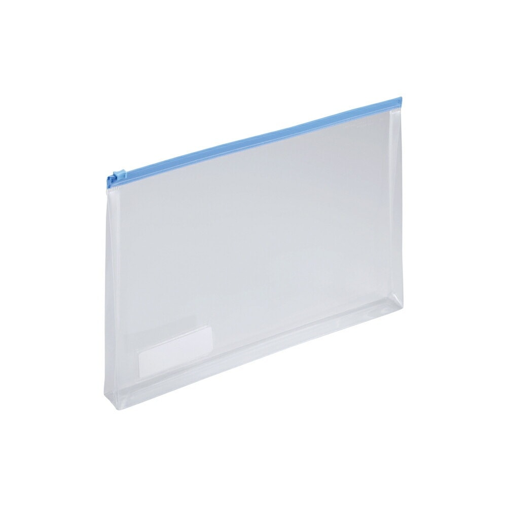 【送料無料！】リヒトラブ　クリヤーケース（マチ付業務用25枚パック）　F-74SM25P藍　A4 ヨコ型　収納枚数：コピー用紙２００枚