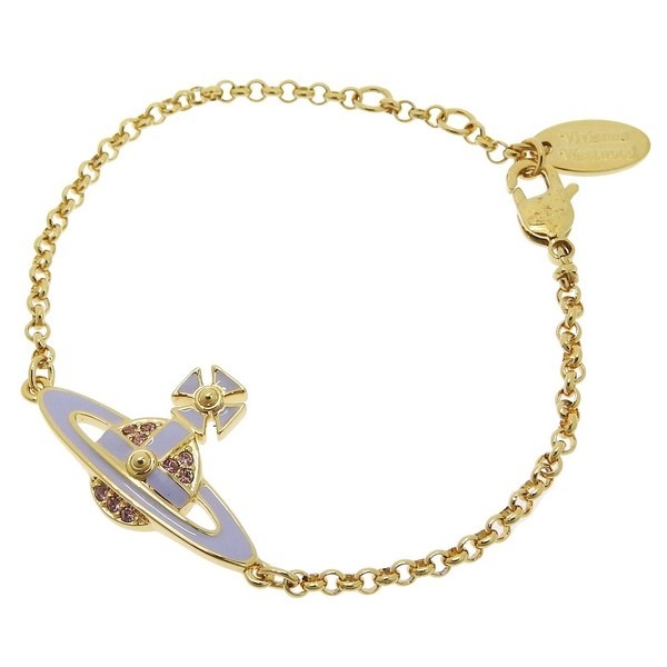 ヴィヴィアンウエストウッド アクセサリー レディース ブレスレット アウトレット ゴールド×パープル NEIL MINI BAS RELIEF 6102021002R120 VIVIENNE WEST 22,800円
