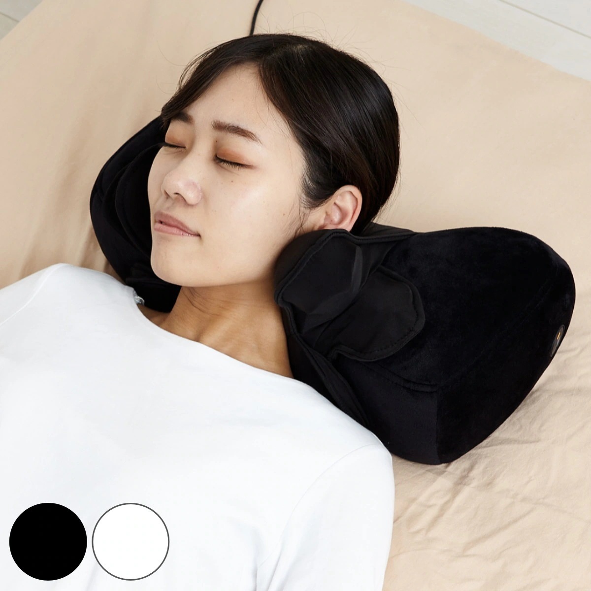 マッサージ クビカタノービー 首こり 肩こり 電動 マッサージ器 ストレッチ 肩 首 伸ばす 洗えるカバー 軽量 美容 健康 マッサージャー マッサージ機 解消グッズ 首伸ばし まくら