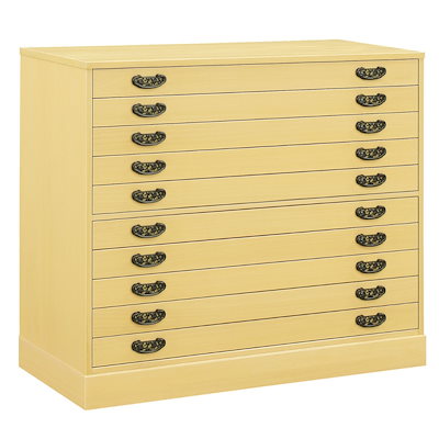 天然木チェスト　桐箪笥　着物収納 Jidai時代シリーズ 桐民芸箪笥3段　ブラウン色　幅99.5 高さ43　ブラウン 和タンス　総桐 和箪笥 着物用 日本製 着物収納 おしゃれ  引き出し 着物 保管 クローゼット チェスト 桐タンス 桐たんす 桐衣装箱 天然木 国産 完成品 桐の衣装ケース 桐箪笥 | ネット家具ＢＡＮＢＡＮ