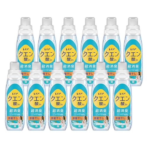 レノア クエン酸in 超消臭 衣類のすすぎ消臭剤 部屋干し フレッシュグリーンの香り 本体 430mL×12本 [ケース品] 7,052円