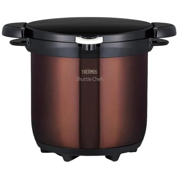 サーモス 真空保温調理器 4.5L シャトルシェフ KBG-4500 クリアブラウン THERMOS