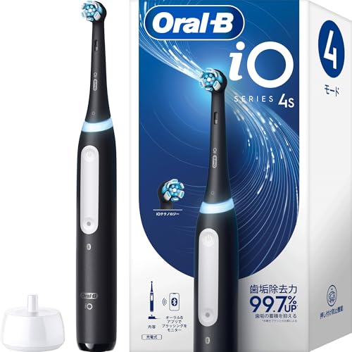 ブラウン 電動歯ブラシ オーラルB iO4S iOG41B60BK マットブラック 【Amazon.co.jp 限定】