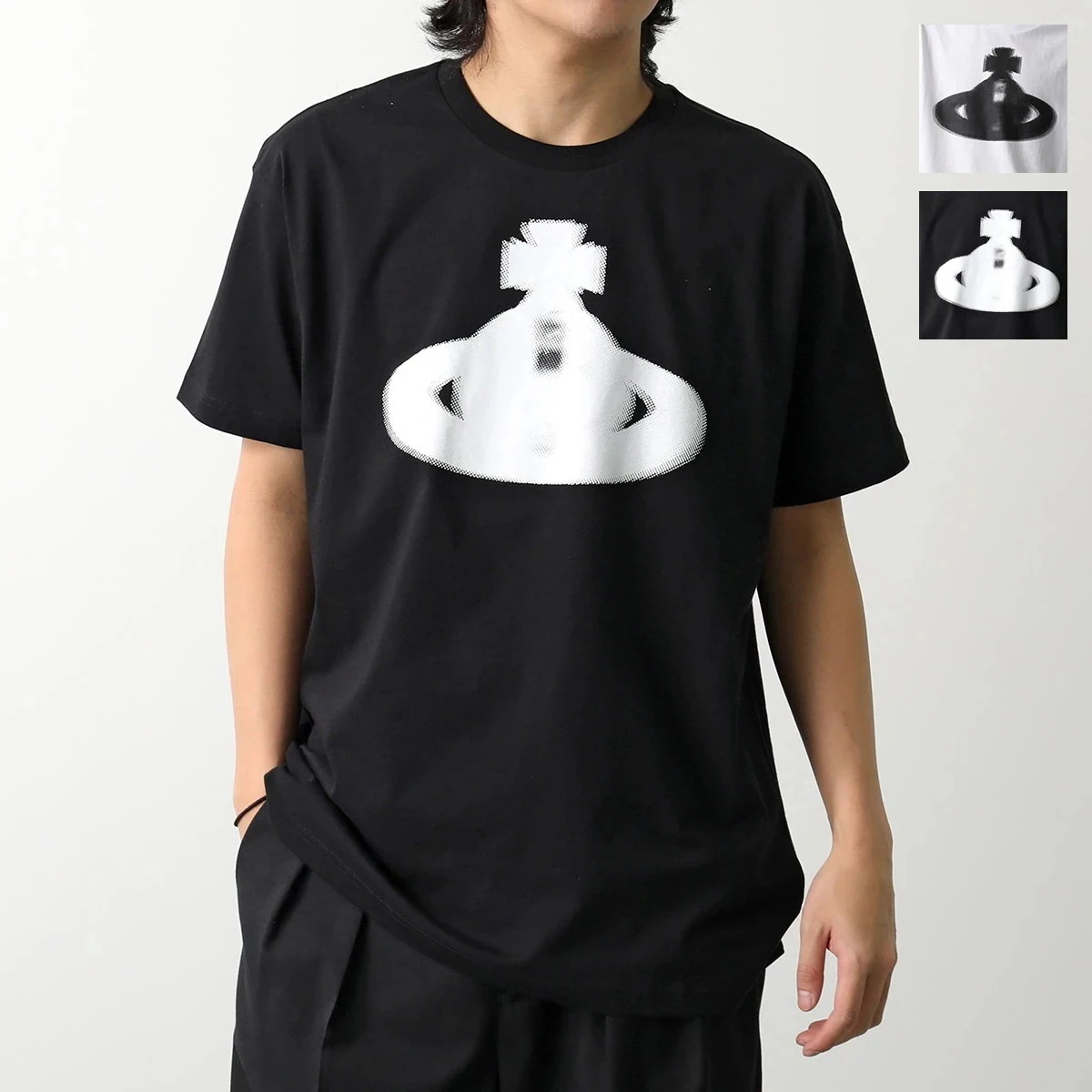 Vivienne Westwood ヴィヴィアンウエストウッド Tシャツ HALFTONE ORB PERU T-SHIRT 3G01003G J001M メン 【mega】