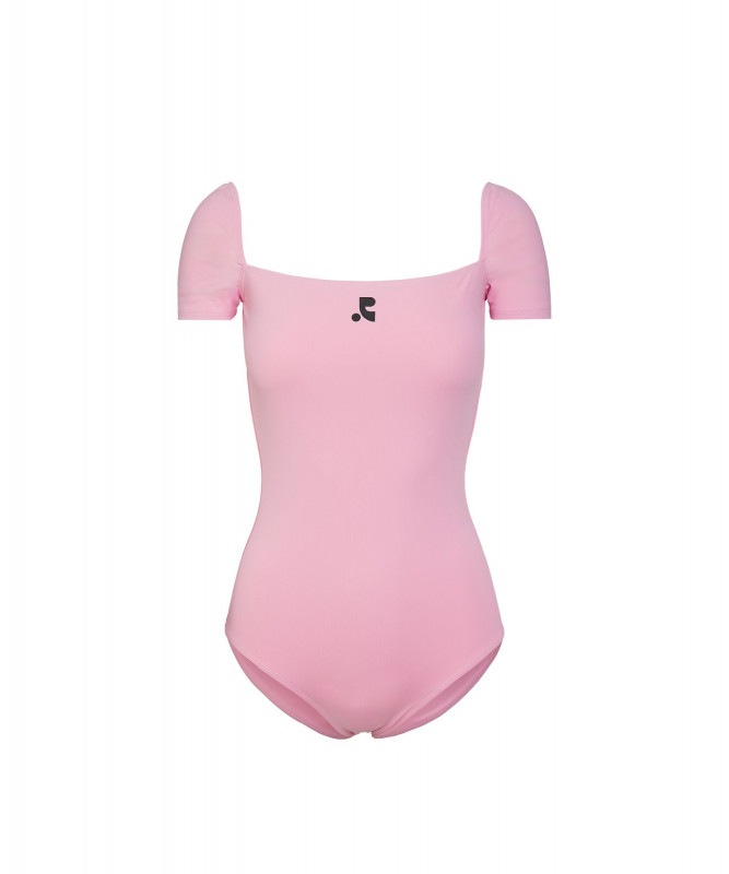 HALF SLEEVE SWIMSUIT - PINK