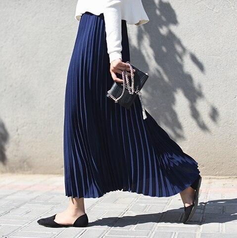 スカート　ロングスカート　プリーツスカート レディースファッション　フレアスカート　Aライン　フレア　ふわふわ　ひらひら　キレイ目　大人可愛い　シンプル　エレガント　美シルエット　清楚感　女子会　大人