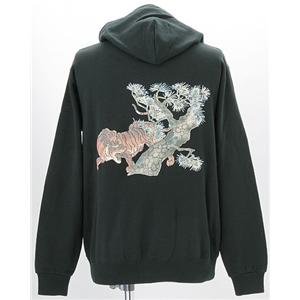 驚愕の10柄 まっちゃん愛用ブランド 語れる立体和柄パーカー 松虎 L