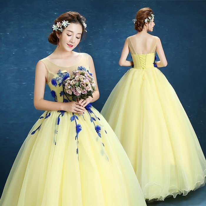 ウェディングドレス ロングドレス カラードレス 演奏会用ロングドレス 演奏会 発表会 大きいサイズ 7,729円