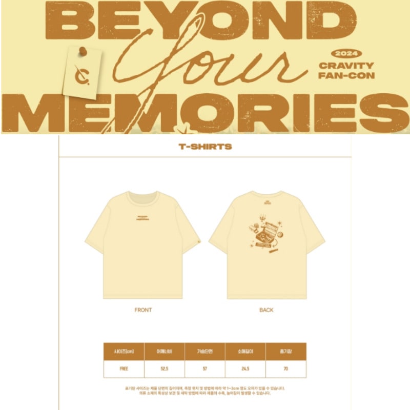2024 CRAVITY FAN-CON BEYOND YOUR MEMORIES - T-SHIRT