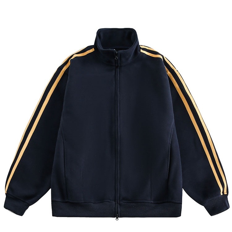 2025 春夏 韓国 かわいい レディース バイカラーハイネックスタンドネックアウター羽織りスポーティー長袖配色コーデトップススポーツサイズサイドカジュアルシルエットファッション系フル丈トラック 6,283円