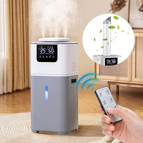 加湿器 15L 大容量 業務用加湿器 YUSIDO【36時間連続加湿・湿度自動調整】 超音波加湿器 業務用 静音 2000mL/h (洋室60畳/和室45畳) 上部から給水 自動加湿 スリムで場所を取