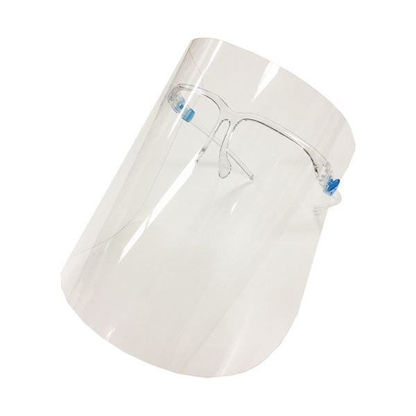 （まとめ）UK・PRODUCTSUK フェイスシールド 専用眼鏡1個+交換用フェイスシールド10枚入 1セット (×3セット)