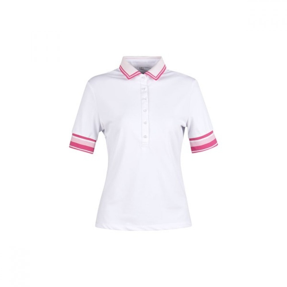 (ラックスゴルフ) ラックスゴルフレディースラインカラー半袖ゴルフシャツ MDG3M604