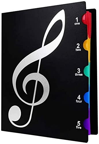 他サイト： 音楽ファイル 楽譜ファイル 楽譜ケース 楽譜いれ 楽譜入れファイル レッスンファイル A4 黒 吹奏楽 書き込みできる( ブラック, 20枚収納)の商品画像