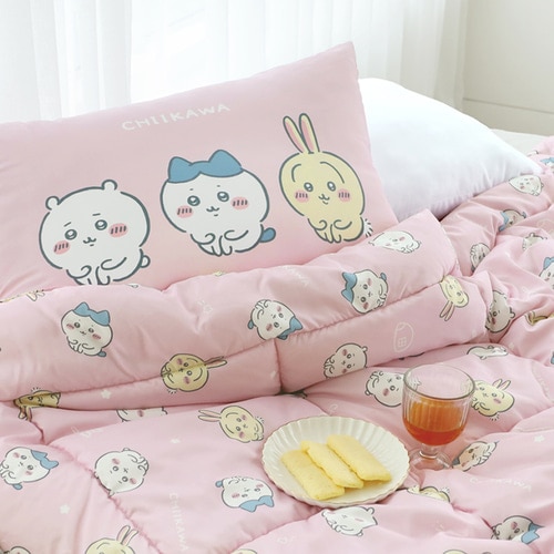 ちいかわ 布団/枕カバーセット ほこりが少ない ふわふわ アレルギー防止 オールシーズン 布団寝具セット