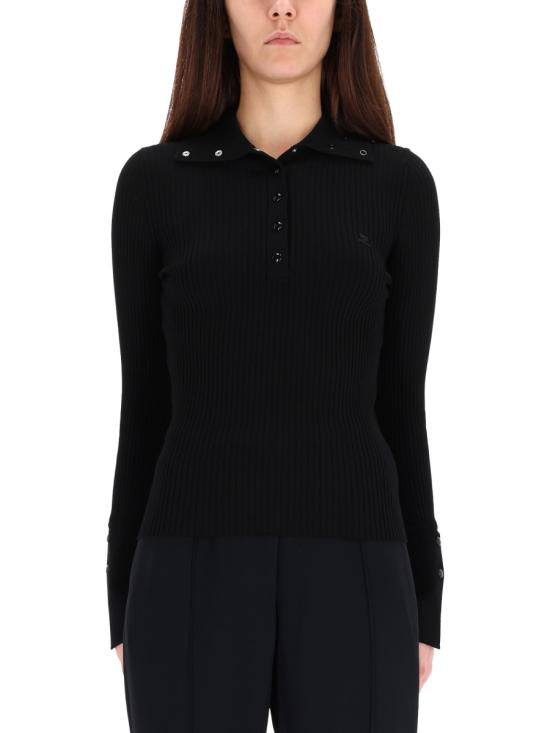 COURREGES Women Polo Shirts 325MPO051FI0001 9999 BLACK